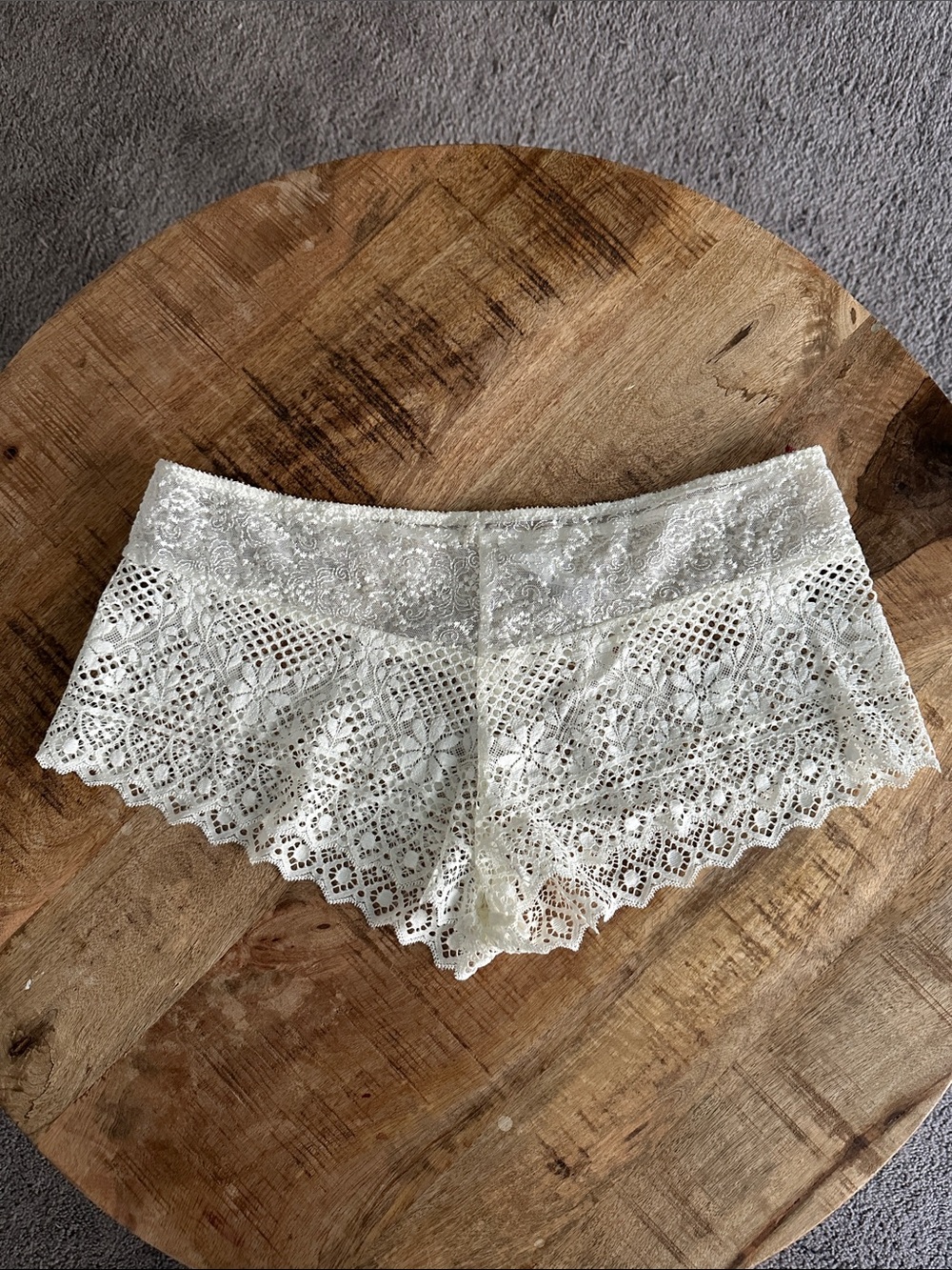 Empreinte Lace Boyshort Panty — Ivory